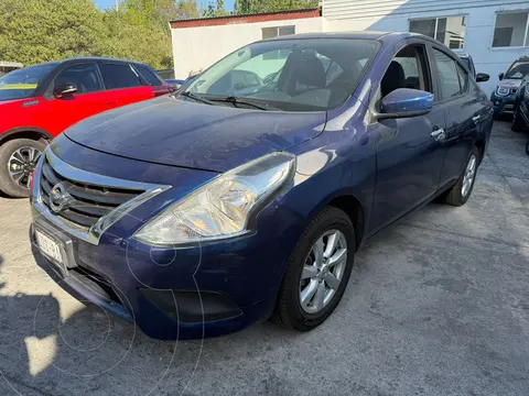 Nissan Versa Sense usado (2018) color Azul financiado en mensualidades(enganche $38,000 mensualidades desde $5,871)