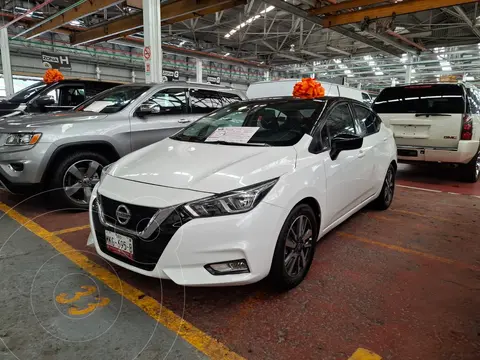 Nissan Versa Advance usado (2022) color Blanco Perla financiado en mensualidades(enganche $67,200 mensualidades desde $6,050)