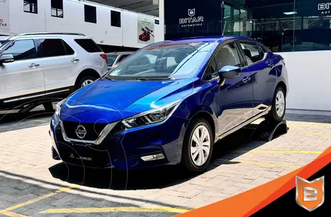 Nissan Versa Sense usado (2021) color Azul financiado en mensualidades(enganche $51,980 mensualidades desde $6,800)