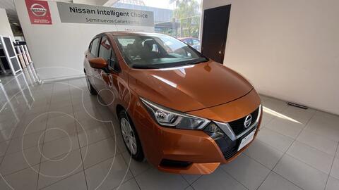 Nissan Versa Sense usado (2020) color Naranja precio $297,000