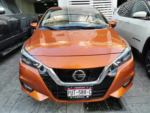 Nissan Versa Exclusive Aut usado (2020) color Bronce financiado en mensualidades(enganche $57,000 mensualidades desde $8,387)