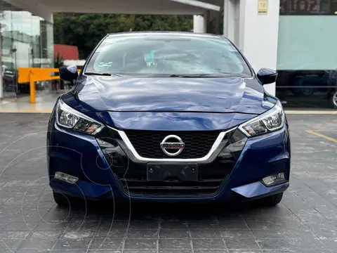 Nissan Versa Advance usado (2021) color Azul financiado en mensualidades(enganche $86,670 mensualidades desde $5,775)