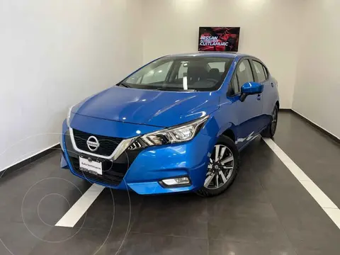 Nissan Versa Advance usado (2022) color Azul financiado en mensualidades(enganche $59,400 mensualidades desde $5,860)