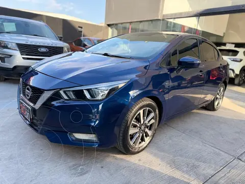 Nissan Versa Advance usado (2020) color Azul financiado en mensualidades(enganche $66,762 mensualidades desde $5,105)