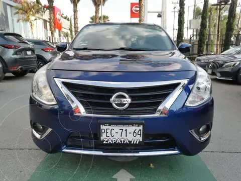 Nissan Versa Advance usado (2018) color Azul financiado en mensualidades(enganche $58,750 mensualidades desde $6,222)