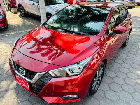 Nissan Versa Advance usado (2020) color Rojo financiado en mensualidades(enganche $61,544 mensualidades desde $5,466)