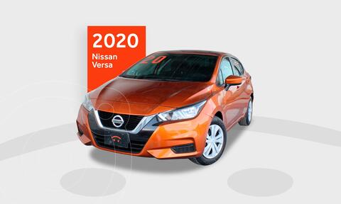 Nissan Versa Sense usado (2020) color Naranja precio $293,000