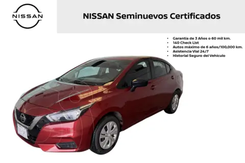 Nissan Versa Advance Aut usado (2022) color Rojo precio $275,000