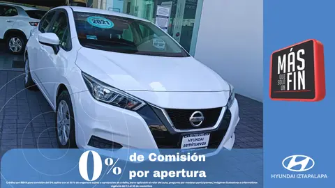 Nissan Versa Sense Aut usado (2021) color Blanco financiado en mensualidades(enganche $98,188 mensualidades desde $4,131)