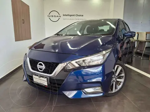 Nissan Versa Exclusive Aut usado (2020) color Azul financiado en mensualidades(enganche $65,780 mensualidades desde $6,489)