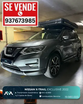 Nissan X-Trail 2.5L Exclusive 4x4 Aut usado (2022) color Gris Metalico precio $19.980.000