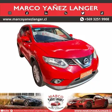 Nissan X-Trail 2.5L Sense 2F usado (2016) color Rojo precio $10.190.000