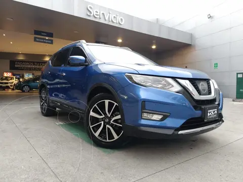 Nissan X-Trail Exclusive 3 Row usado (2019) color Azul financiado en mensualidades(enganche $76,380 mensualidades desde $8,789)