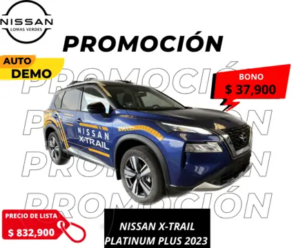 Nissan X-Trail Platinum Plus 2 Filas usado (2023) color Azul Marino precio $832,900