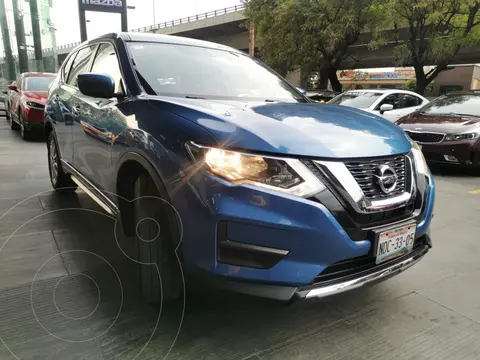 Nissan X-Trail Sense 2 Row usado (2019) color Azul financiado en mensualidades(enganche $103,750 mensualidades desde $10,345)
