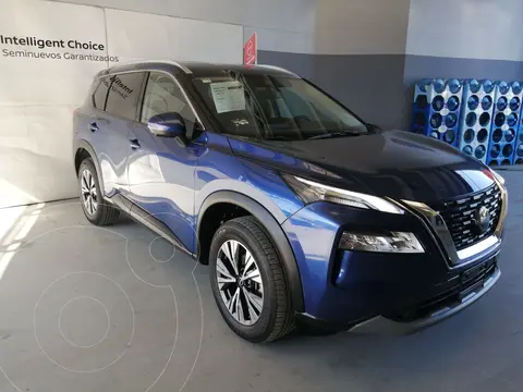 Nissan X-Trail Exclusive 2 Filas usado (2024) color Azul financiado en mensualidades(enganche $212,462 mensualidades desde $10,139)