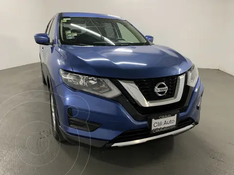 Nissan X-Trail Sense 2 Row usado (2018) color Azul financiado en mensualidades(enganche $78,000 mensualidades desde $7,400)