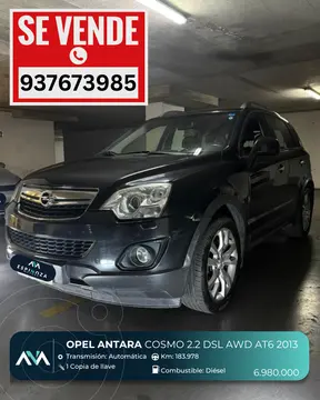 Opel Antara 2.2T Cosmo TDi Aut usado (2013) color Negro precio $6.980.000
