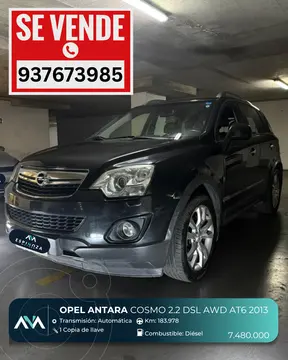 Opel Antara 2.2T Cosmo TDi Aut usado (2013) color Negro precio $7.480.000