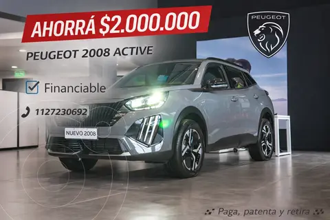 Peugeot 2008 Active T200 nuevo color Blanco Nacre precio $42.740.000