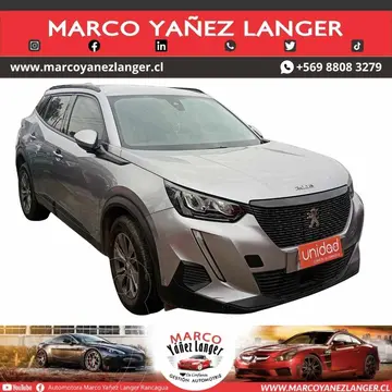 Peugeot 2008 1.5L Active BlueHDi 100HP usado (2021) color Gris Artemis precio $14.890.000