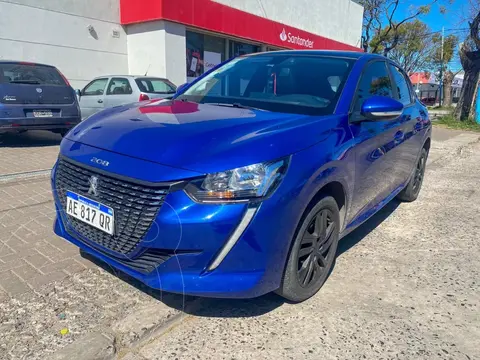 Peugeot 208 Style 1.6 usado (2021) color Azul Oscuro financiado en cuotas(anticipo $5.000.000)