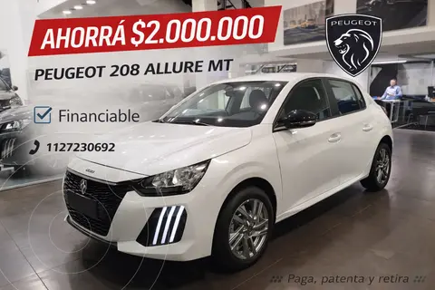 Peugeot 208 Allure nuevo color Blanco precio $34.370.000