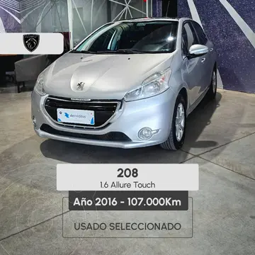 Peugeot 208 208 1.6 5P ALLURE TOUCH usado (2016) color Gris precio $15.000.000