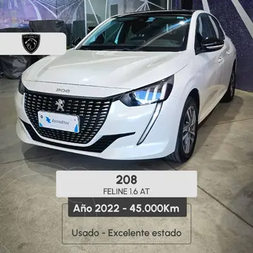 Peugeot 208 208 1.6 5P FELINE TIPTRONIC usado (2022) color Blanco precio $27.280.000