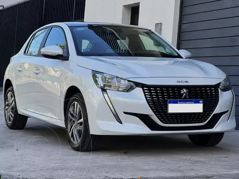 Peugeot 208 Allure 1.6 usado (2021) color Blanco Banquise financiado en cuotas(anticipo $7.000.000)