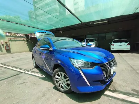 Peugeot 208 Active 1.6 usado (2021) color Azul Bourrasque financiado en cuotas(anticipo $6.500.000 cuotas desde $150.000)