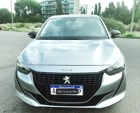 Peugeot 208 Like Pack 1.6 usado (2022) color Gris precio $24.300.000