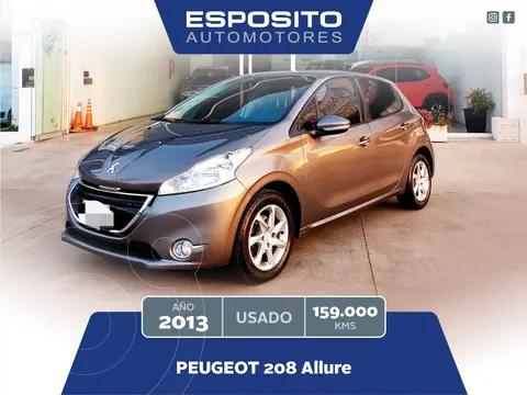 Peugeot 208 208 1.5 5P ALLURE usado (2013) color Gris precio $10.900.000