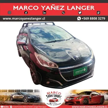 Peugeot 208 1.6L 5P Allure Pack BlueHDi 100HP usado (2018) color Negro precio $7.990.000