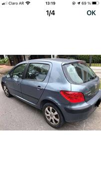 foto Peugeot 307 Sedán 4P 1.6 XS usado (2006) color Gris Oscuro precio $650.000