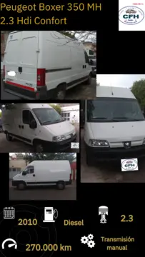 Peugeot Boxer Furgon 350 MH 2.3 HDi Confort usado (2010) color Blanco precio u$s12.500