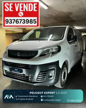 Peugeot Expert Premium 2.0L HDi usado (2023) color Blanco precio $15.980.000