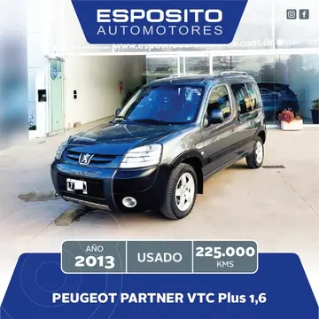 Peugeot Partner PARTNER PATA. 1.6 VTC PLUS  L10/17 usado (2013) color Gris Oscuro precio $14.500.000