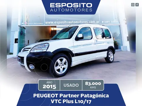 Peugeot Partner PARTNER PATA. 1.6 VTC PLUS  L10/17 usado (2015) color Blanco precio $12.900.000