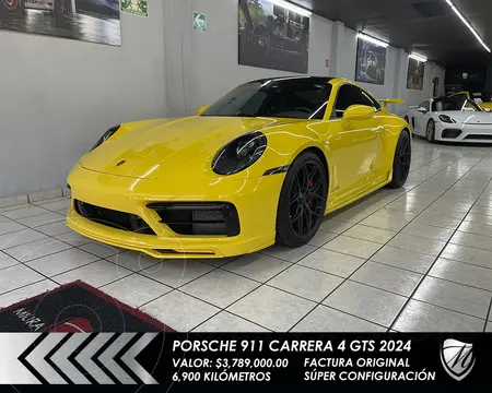 Porsche 911 Carrera GTS 3.6L usado (2024) color Amarillo Velocidad precio $3,789,000