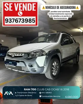 RAM 700 1.6L Adventure CD usado (2018) color Blanco precio $6.680.000