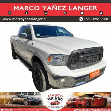 RAM Rebel 1500 3.0L Laramie Crew Cab 4x4 usado (2017) color Blanco precio $29.990.000