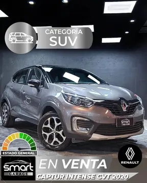 Renault Captur CAPTUR 1.6 INTENS CVT usado (2020) color Gris Oscuro precio $21.800.000