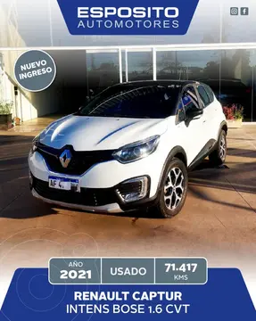 Renault Captur CAPTUR 1.6 INTENS CVT usado (2021) color Blanco precio $24.950.000