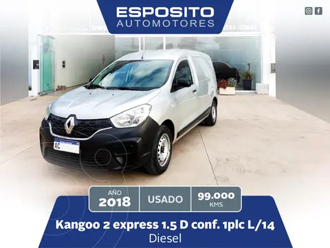 Renault Kangoo KANGOO.EX L/18 1.5 DCI CONFORT usado (2018) color Gris precio $14.700.000