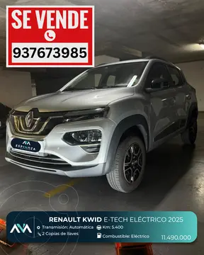 Renault KWID E-TECH Intens usado (2025) color Plata precio $10.490.000