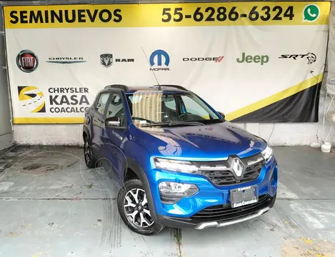 Renault Kwid Outsider usado (2024) color Azul Acero precio $249,700