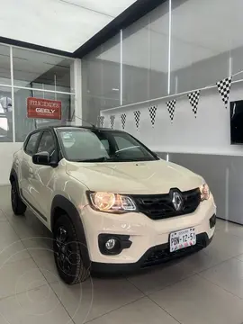 Renault Kwid Bitono usado (2021) color Blanco financiado en mensualidades(enganche $74,775 mensualidades desde $3,146)