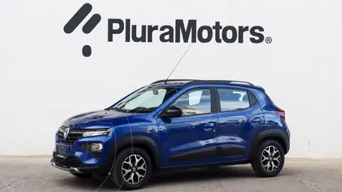 Renault Kwid Outsider usado (2023) color Azul financiado en mensualidades(enganche $48,180 mensualidades desde $4,105)