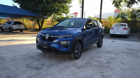 Renault Kwid Iconic usado (2023) color Azul Acero financiado en mensualidades(enganche $26,828 mensualidades desde $4,991)